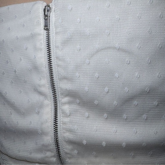 LPA Dolores Top Ivory Cream Cut-Out Sheer Puff Sleeve Blouse Shirt Size XL NWT - Picture 5 of 11